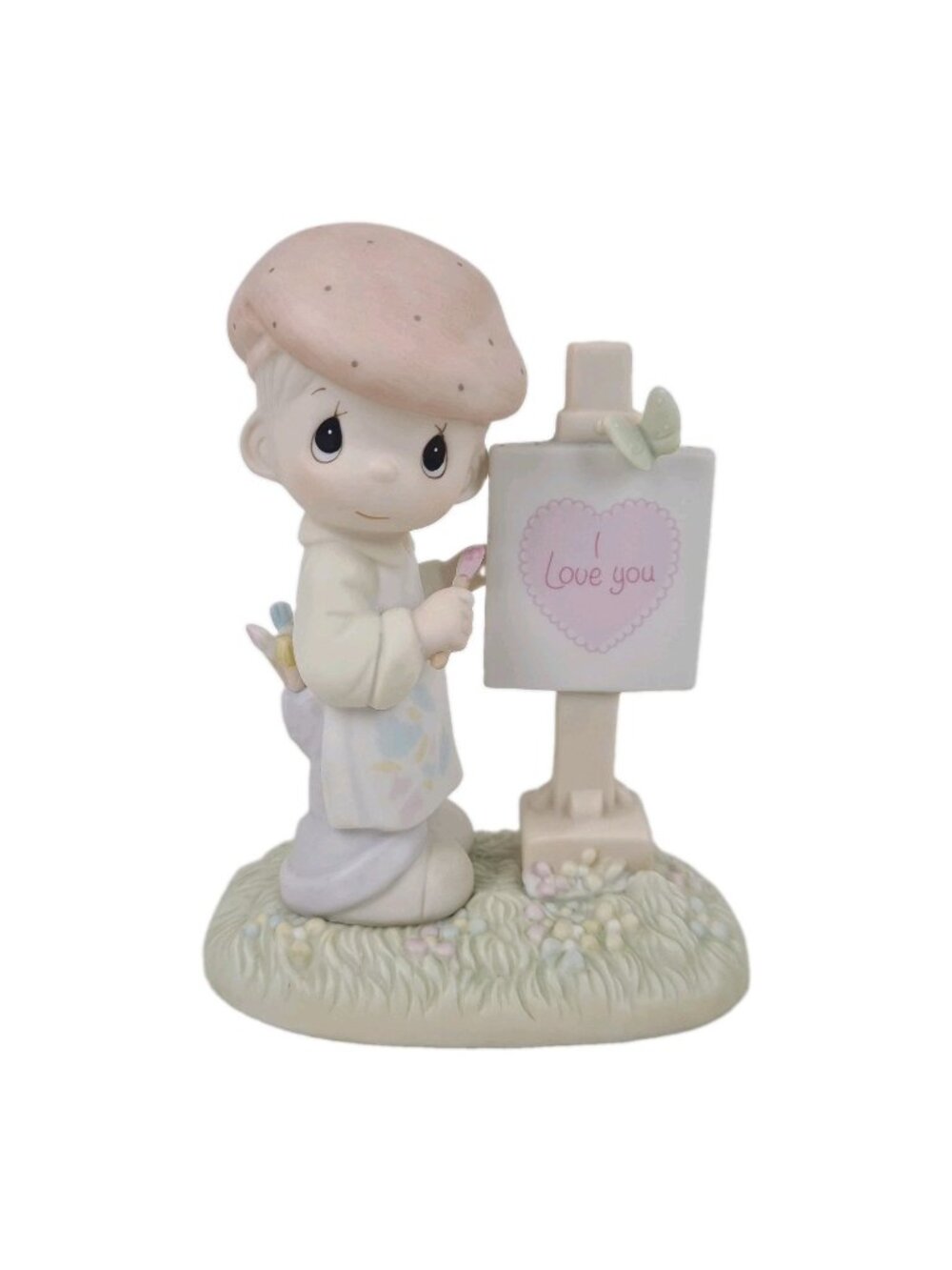 Precious Moments "Loving You Dear Valentine" PM-873 Porcelain Figurines Vntg